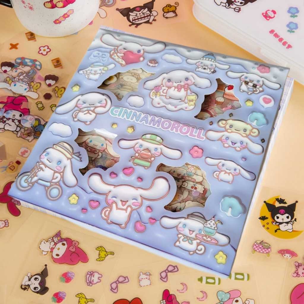 

STIKER 2D 100PCS STICKER CICI MOMO LABUBU DORAEMON TOM&JERYY BTS-BLACKPINK ANTI AIR