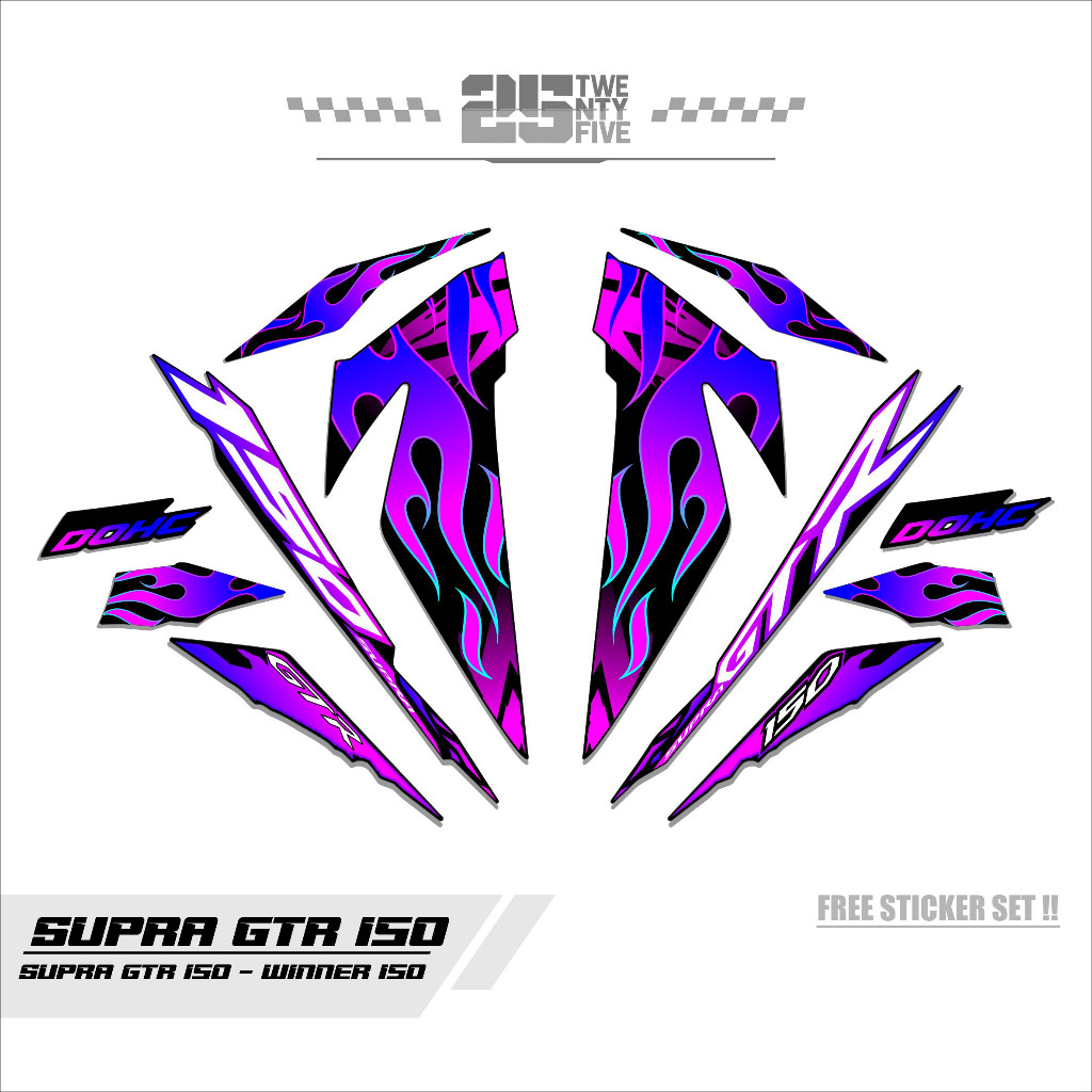 STRIPING SUPRA GTR 150/VARIASI STRIPING SUPRA GTR 150/VARIASI