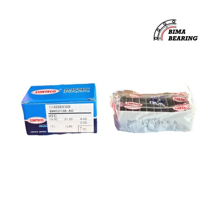 Seal Htc 19.5X31.5X6 19.50 31.50 6.00 Koj Nok Corteco JAPAN Sil As Kruk Depan Genio Beat Scoopy Ori