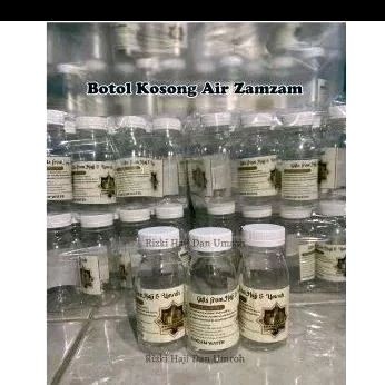 

botol kosong air zam zam 60 ml striker krem & biru