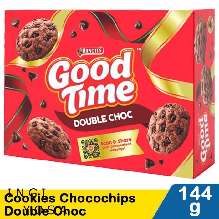 

Promo Good Time Cardboard Double Choc biscuit biskuit 144g