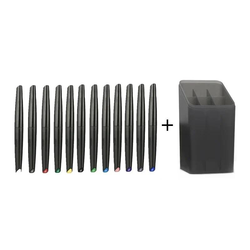 

DSPIAE 12 Colors MK Brush Pen Environment-friendly Water-based Soft Head Marker Base Color 12pcs