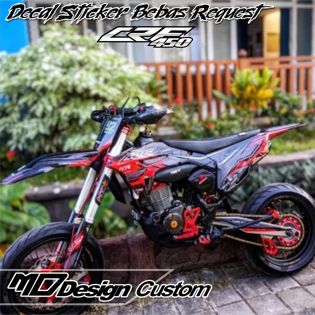 0827 (COD) Sticker Decal CRF 450 FullBody Bebas Request Terbaru - Sticker Premium CRF Terbaru - Stic