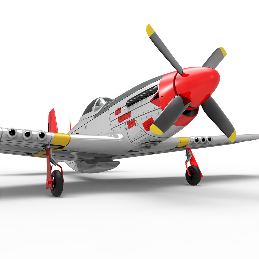P51D RC Plane 750MM Wingspan 4-Ch RC Aircraft RTF Mustang Airplane W One-key Aerobatic RC Toys Gifts