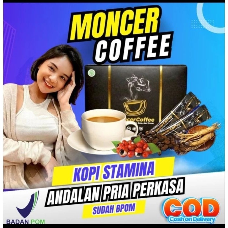 

8 SASET Monceer Coffe Original - Kopi Pria Dewasa BPOM Halal