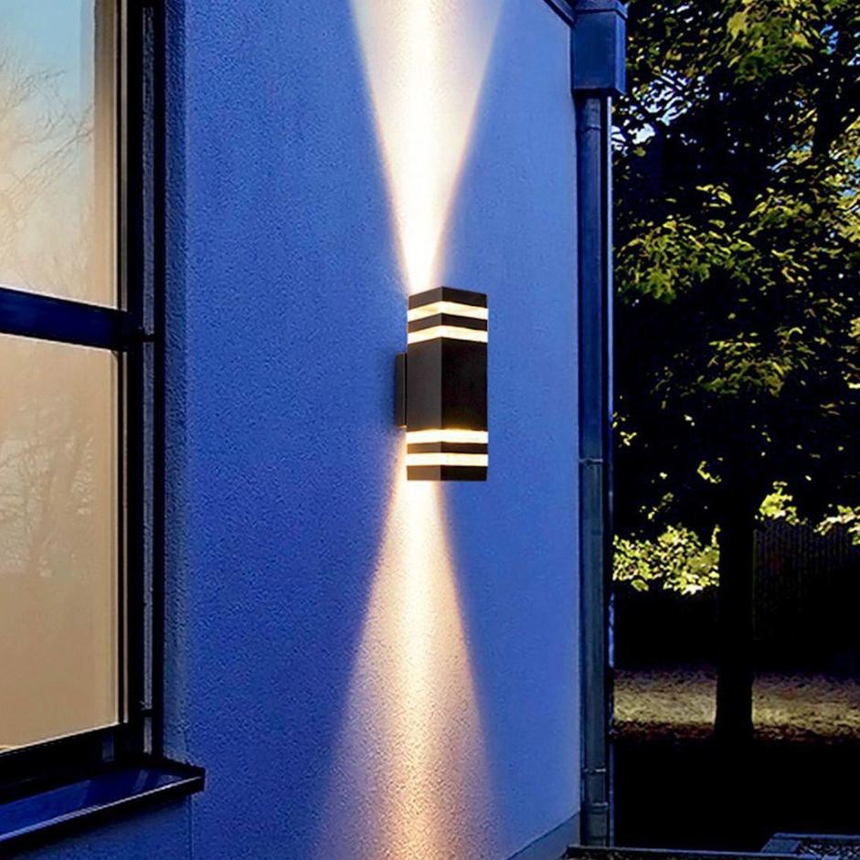 BERKUALITAS Lampu kotak Dinding Teras Tembok Tempel Pilar Tiang Rumah Minimalis Lampu Teras Ukir Pvc
