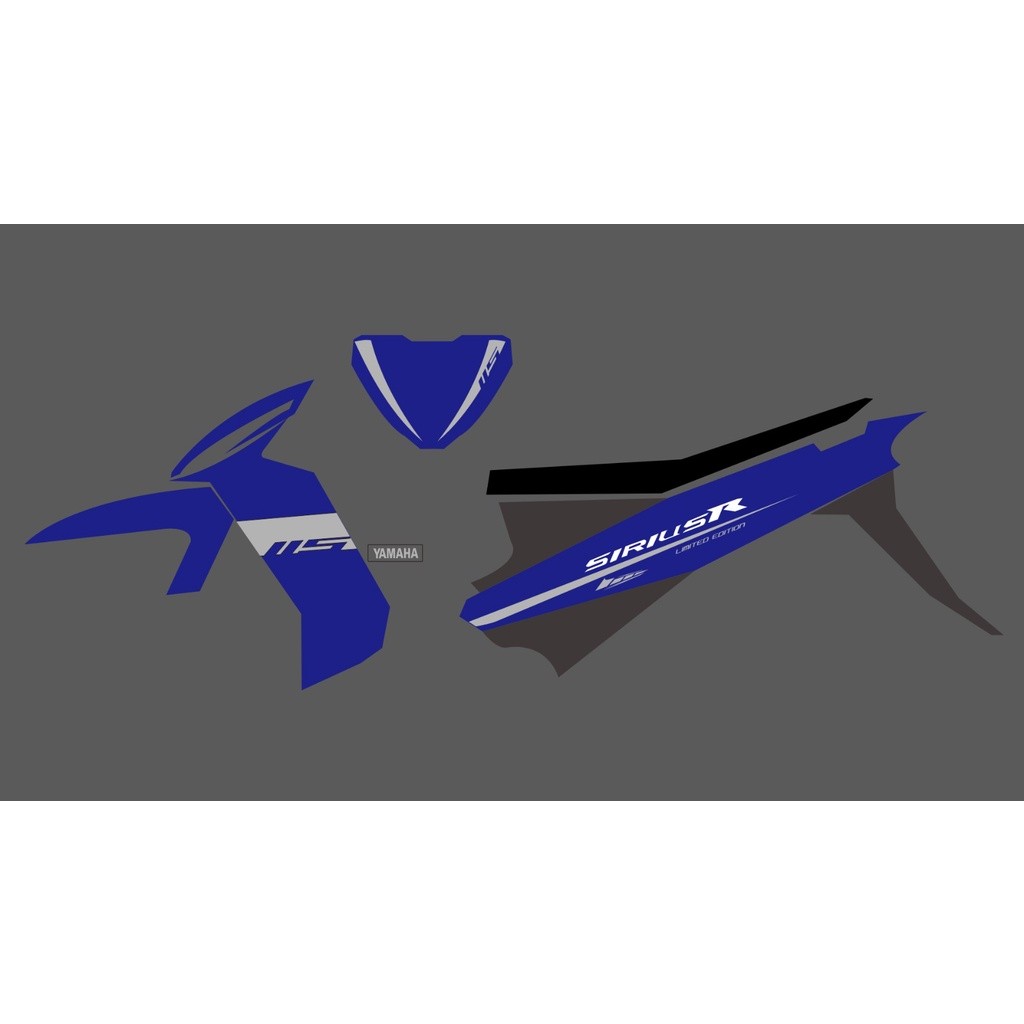 STRIPING BAHAN TRANSPARAN VEGA ZR 115 MODEL SIRIUS RC