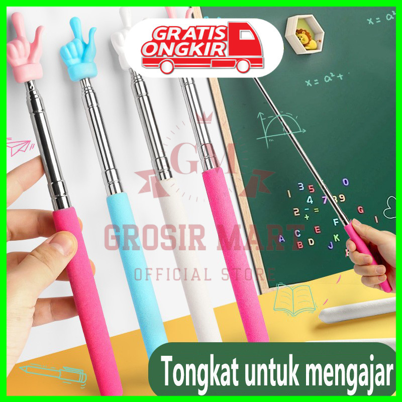

Tongkat Jari Penunjuk Baca Buku Anak Sekolah Tunjuk Papan Tulis Panjang 68 cm Alat bantu Mengajar / Teleskopik Pointer Untuk Mengajar