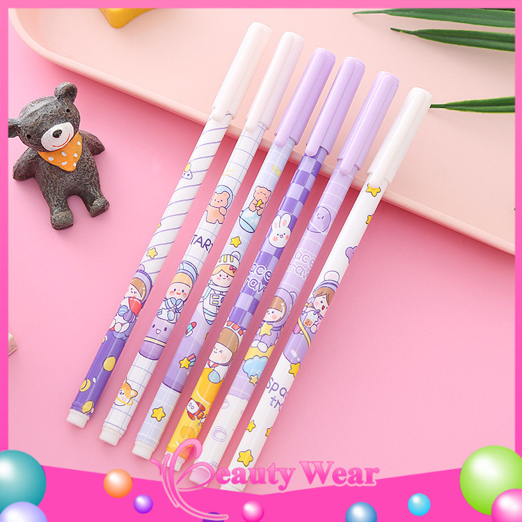 

Pulpen Gel Motif Cartoon Ungu Pulpen Korea Pelajar Dan Kantor Pena Lucu Import
