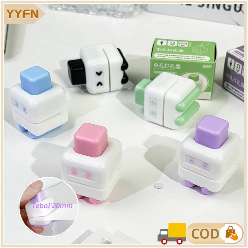 

【Ready】Hole Punch Lucu Portabel/Pembolong Kertas 1 Lubang / Perforator Single Hole /Puncher Push/Alat tulis sekolah/Alat tulis untuk siswa