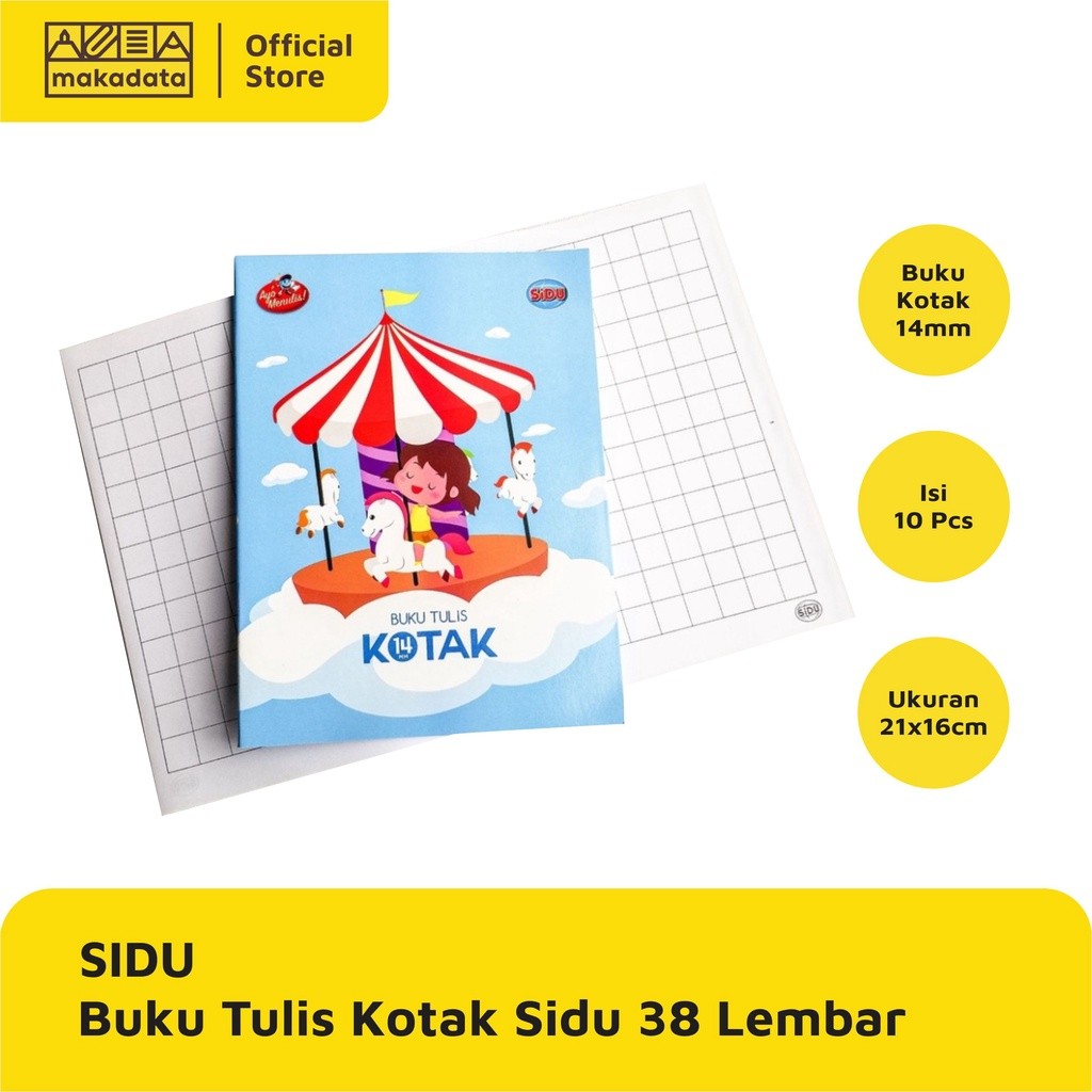 

(COD) BUKU TULIS SINAR DUNIA/ KOTAK BESAR 14MM 38 LEMBAR SIDU (1 PACK isi 10pcs) MURAH