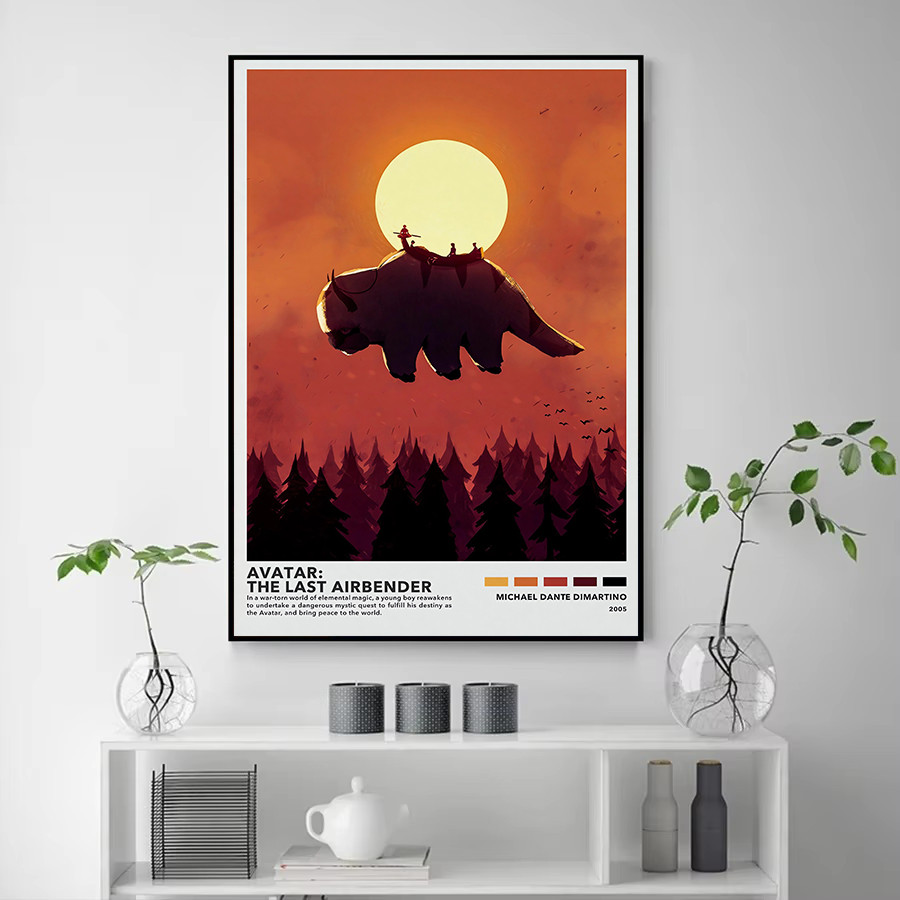

Cartoon Anime Avatar The Last Airbender Poster Wall Art Prints Canvas Painting Wall Decor Bedroom Living Room Home Decor