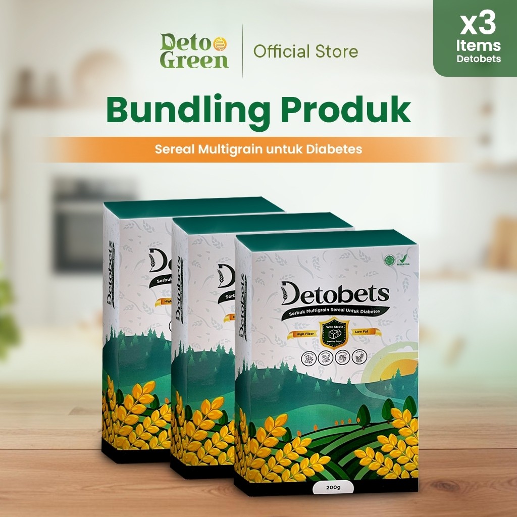 

DETOBETS Paket 3 Sereal Bubuk Organik Rendah Lemak