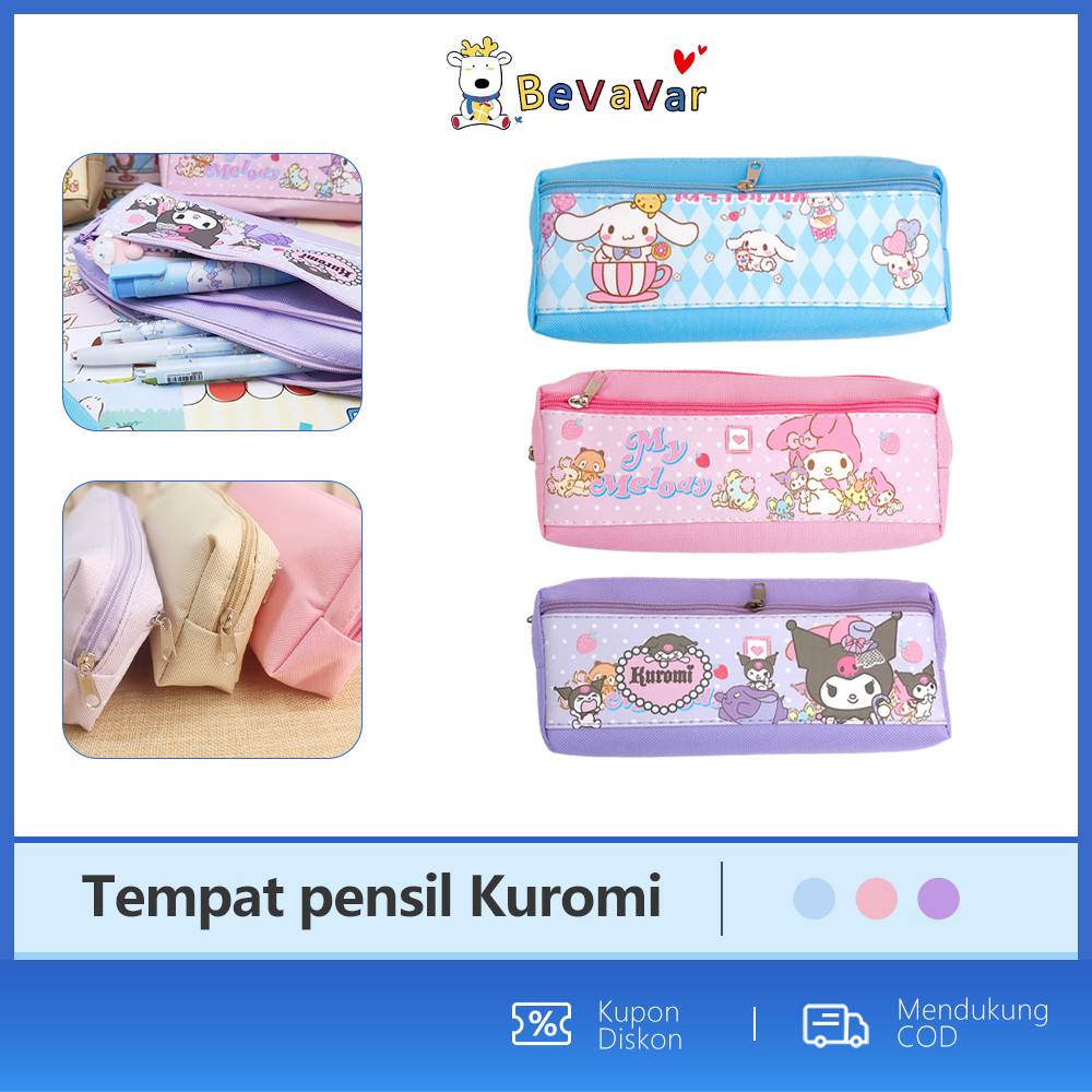 

BEVAVAR Kotak Pensil Lucu Tas Pensil Karakter Kartun Tas Alat Tulis