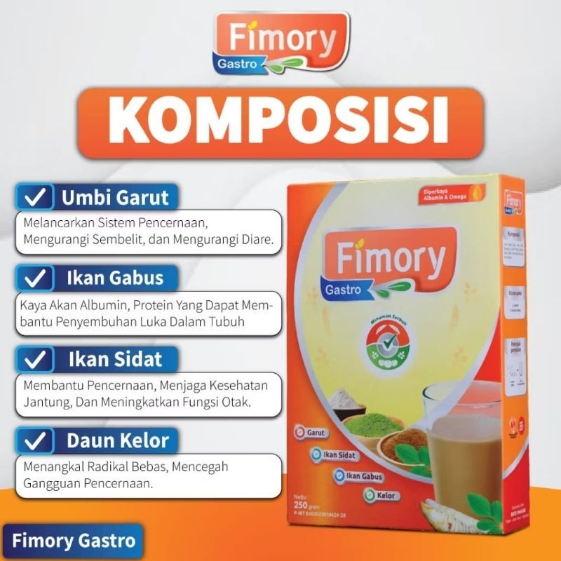 

Original Fimory Gastro 250gr - Minuman Sehat Pereda Asam Lambung Gerd Maag BPOM
