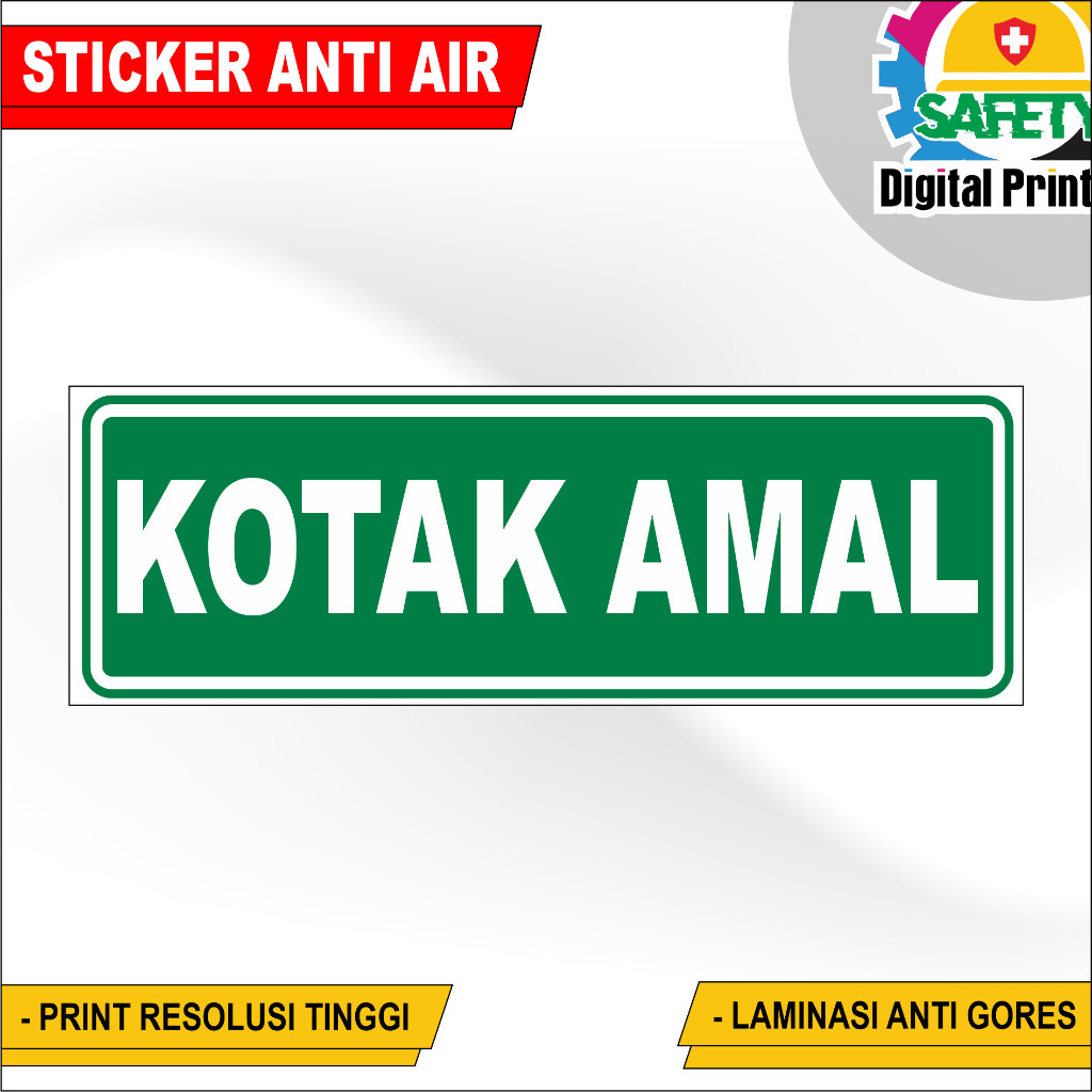 

STIKER SIGN KOTAK AMAL STIKER VINYL VARIAN UKURAN