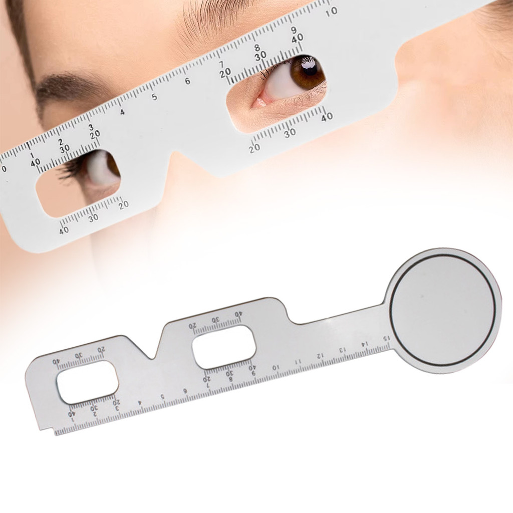 2in1 PD Meter Optik Kacamata Penggaris PD Ruler Alat Ukur Focus Mata / Alat Tes Mata Okluder untuk P