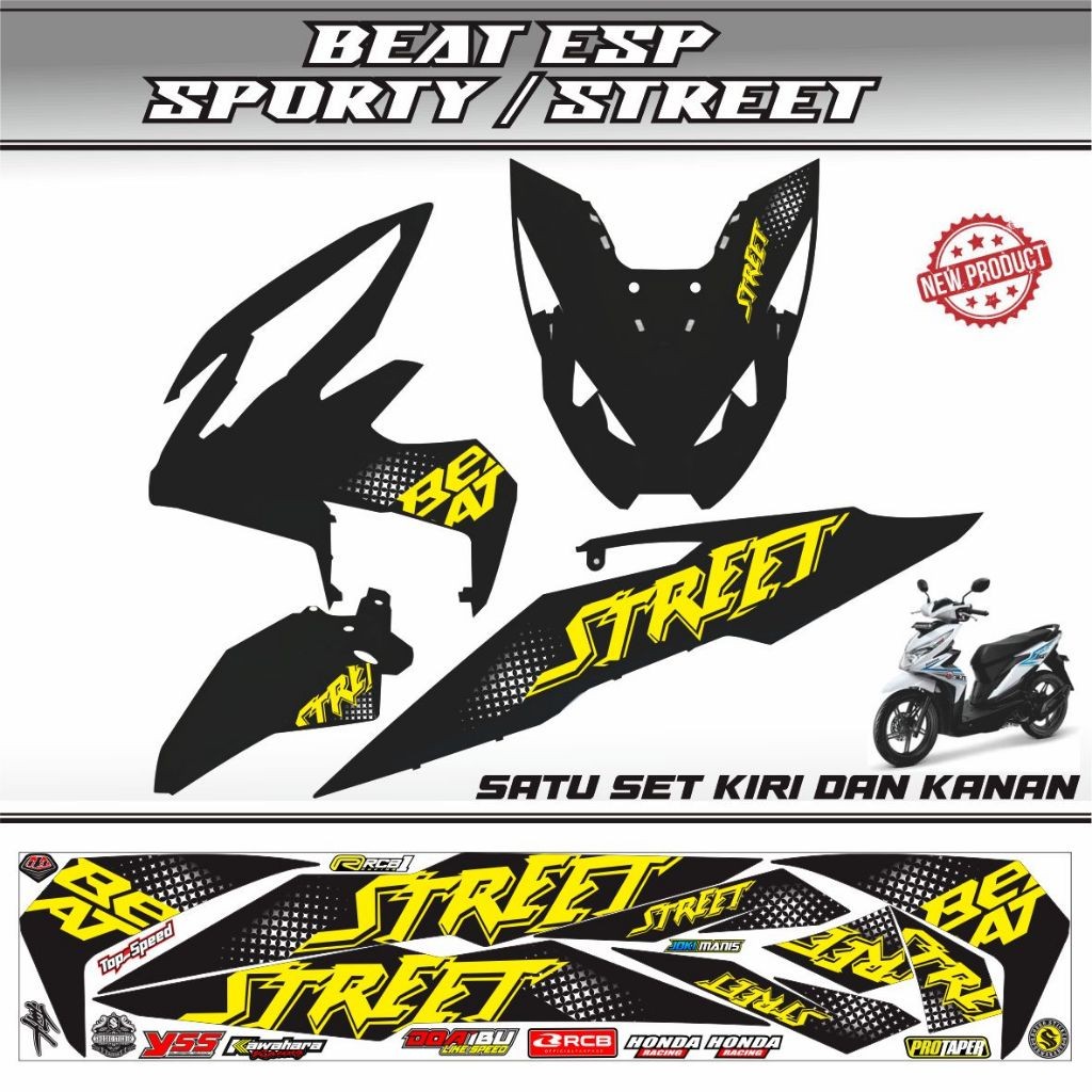 STRIPING BEAT ESP 2016-2019 / VARIASI POLET BEAT SPORTY / STIKER ALL NEW BEAT SPORTY 2018 STIKER