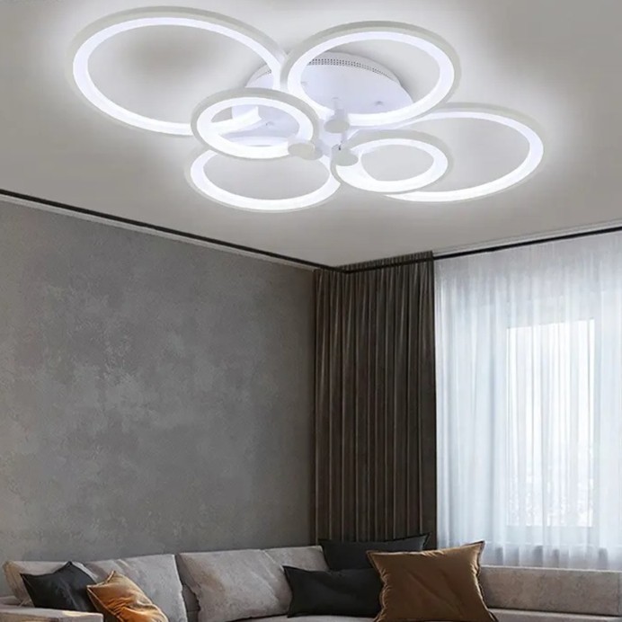 Lampu LED Plafon Hias Atap Rumah Modern Minimalis Remote Control