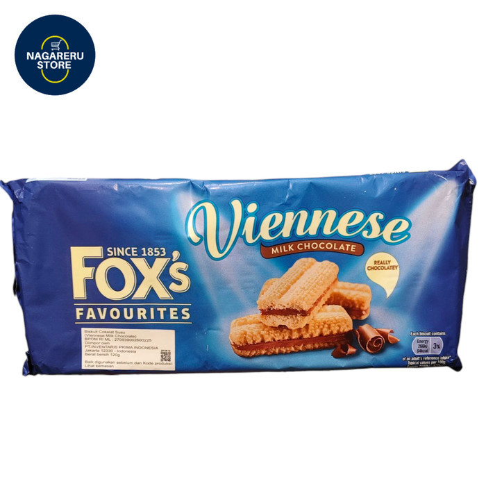 

Fox's viennese milk chocolate 120gr