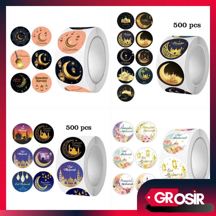 

Grosir - 6518 Stiker Label Idul Fitri / 1 Roll isi 500 Pcs Stiker / Stiker Hampers Lebaran Idul Fitri / Stiker Bulat Kemasan Parcel