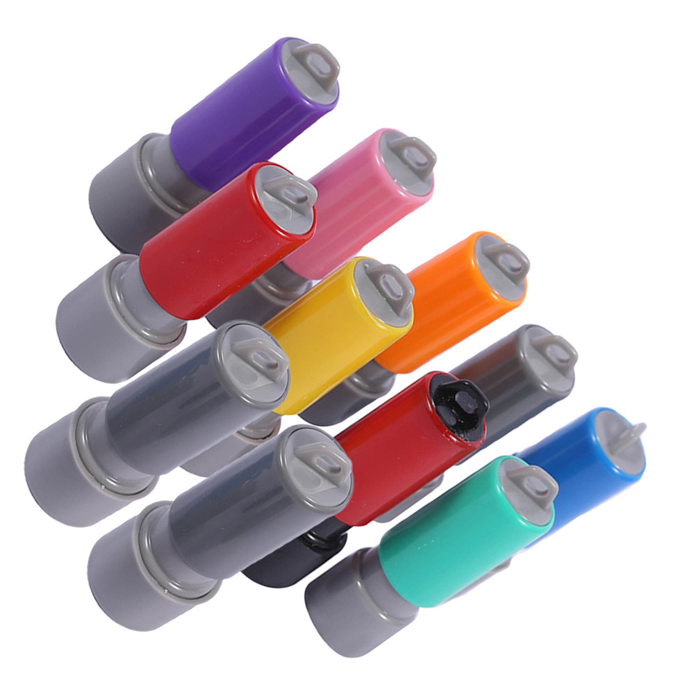 

10 Pcs Seal Case With Ink Pad Material Compact Design Suitable For Envelopes Blank Stamps Small Stamps Office Stamp