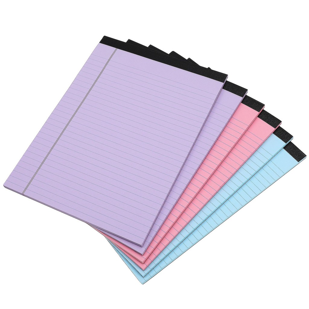 

6 Pcs Notepad Memo Pad School Supplies Cute Notebooks Spiral Desk Accessories College Ruled Writing Pad Legal Notepad Pocket