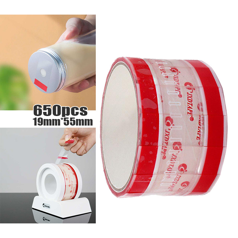 

650PCS Sealing Sticker Tape Drink Stiker Label Minuman Coffe Stiker bawa pulang