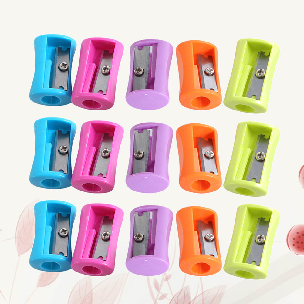 

50 Pcs Creative Plastic Pencil Sharpener Cute Mini Manual Kids Student Office School Supplies Gift Stationery Tools
