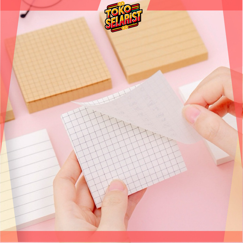 

COD Makassar Sticky Note Memo Kraft Paper / Memopad Sticky Notes Vintage / Memo Tempel Mini Simple / Sticker Notes Catatan Mini