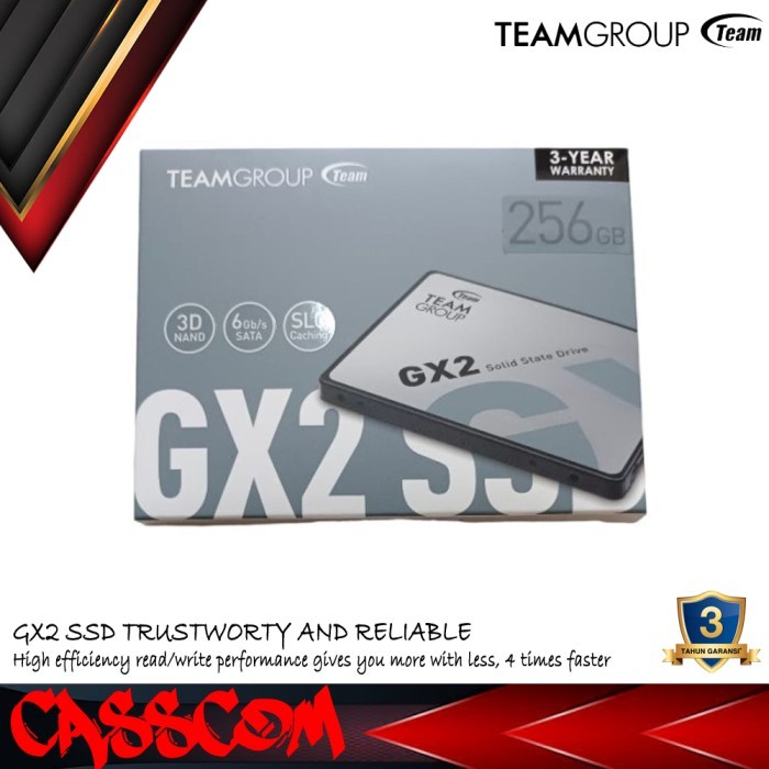 Team SSD GX2 256GB Sata 3 - Team GX2 256 GB 2.5"