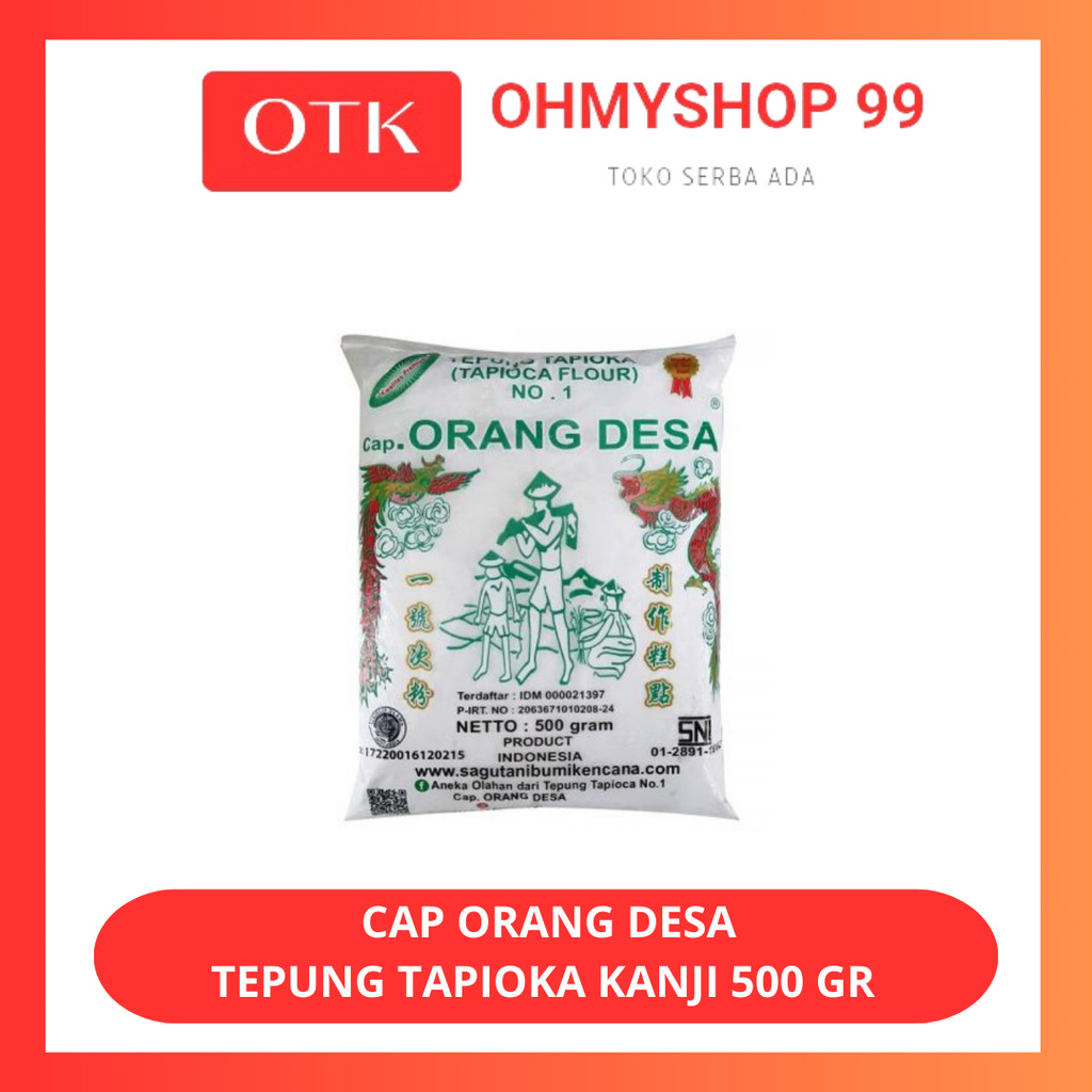 

Tepung Tapioka Cap Orang Desa 500gr