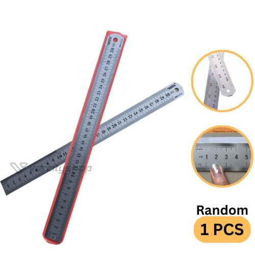 

Penggaris Besi Garisan Ruler Mistar Besi Penggaris Stainless 30CM