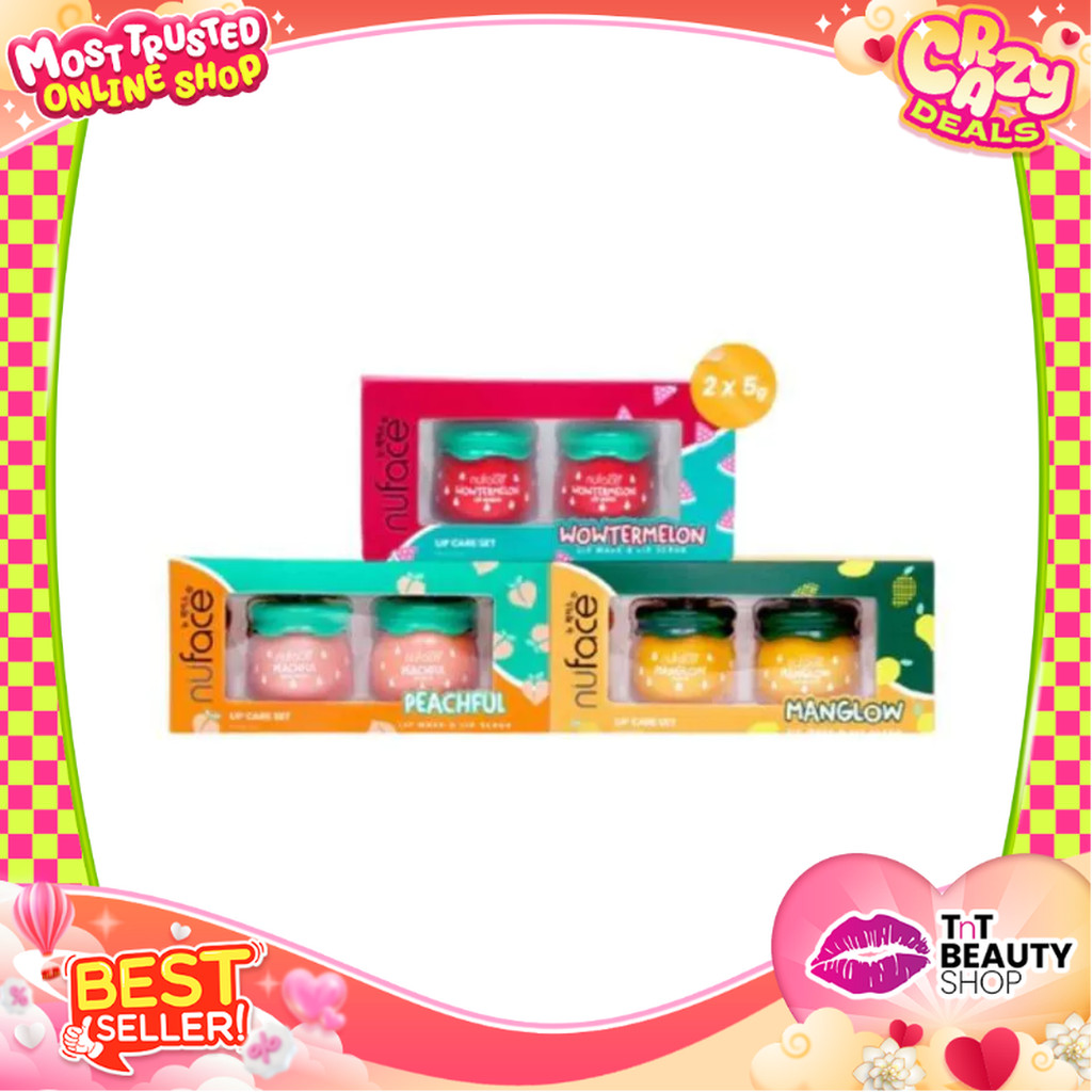 Nuface Lip Care Set (Lip Scrub & Lip Mask) 2x5gr | TnT Beauty Shop