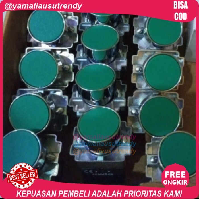 Push Button Ewig XB2-BA31 / BA42 metal Flat push button - Merah