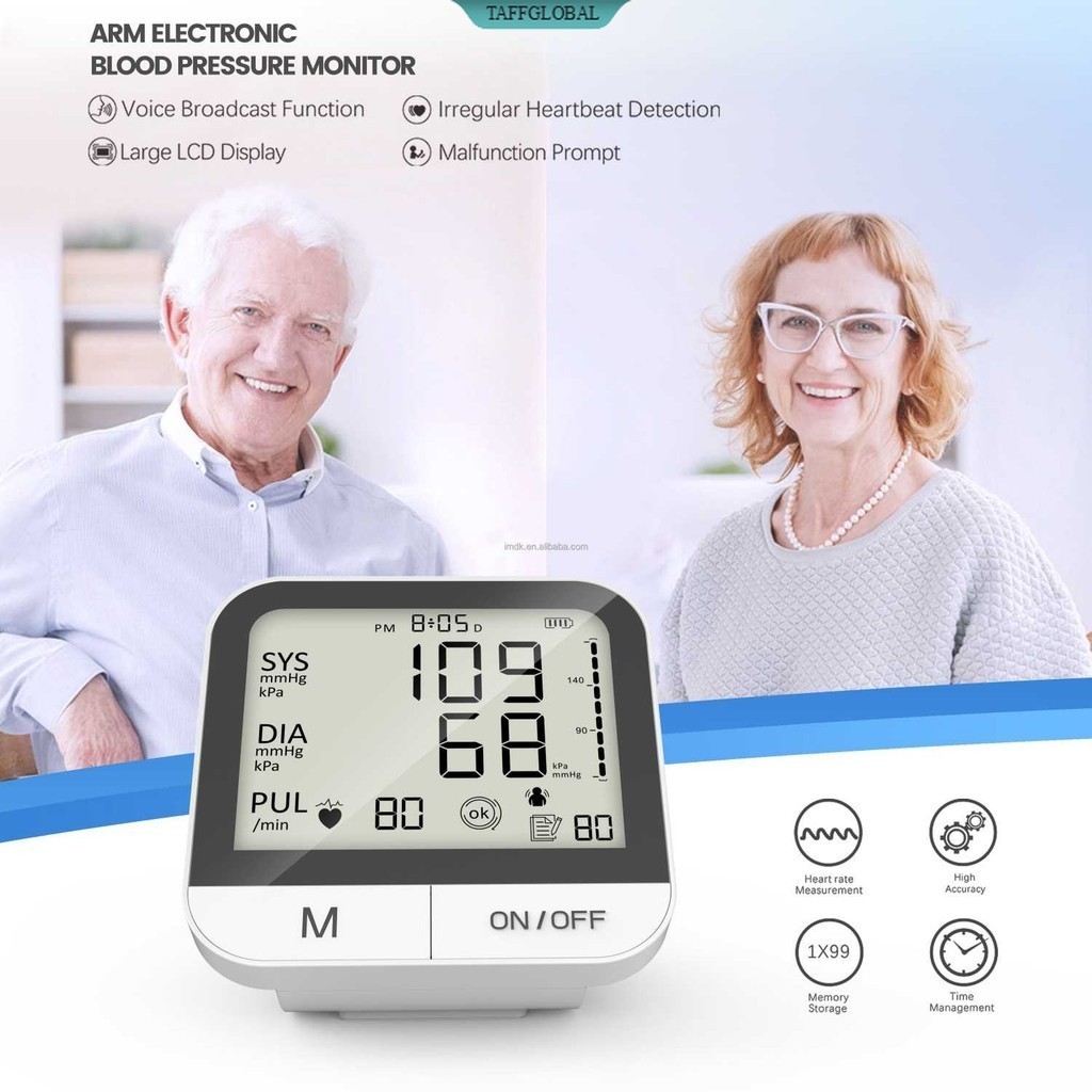 TaffOmicron Tensimeter Digital Pengukur Tekanan Darah English Voice - BMP-A7VL