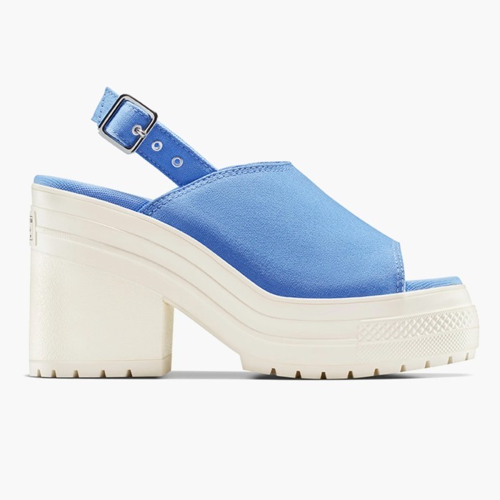 Sandal Wanita Converse Chuck 70 De Luxe Heel Mule Open Sky Egret Original A13810C