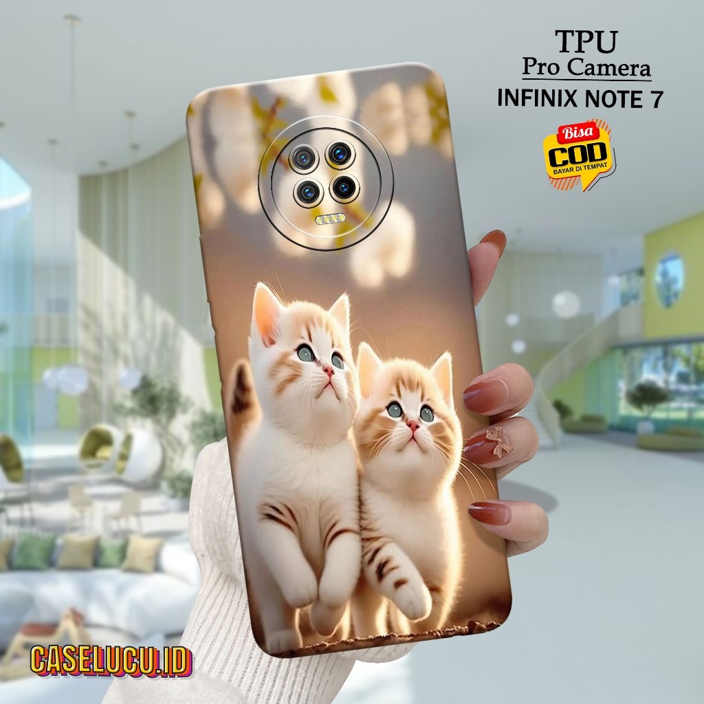 Casing Hp Infinix Note 7 Terbaru Fashion Case Kucing Case Hp Infinix Note 7 Soft Case Hp Infinix Not