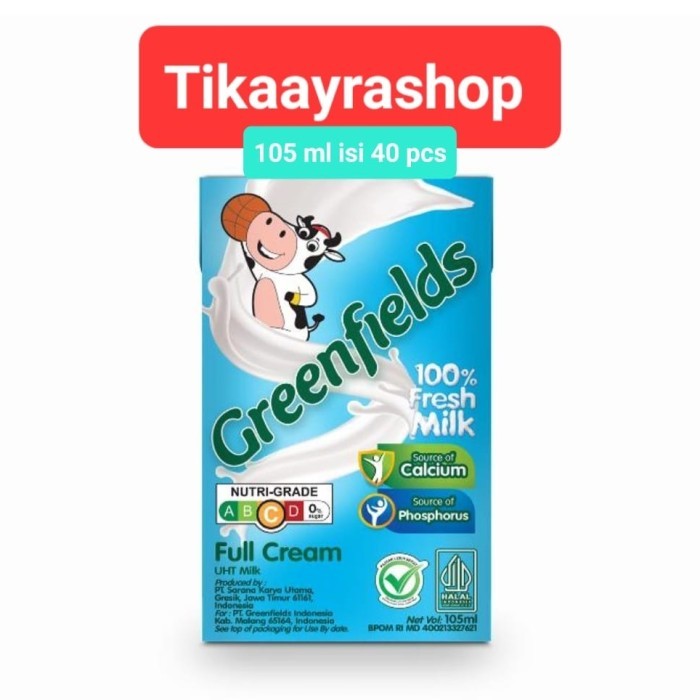 

Greenfields uht 125 ml isi 40 pcs - Strawberi, 105 ml