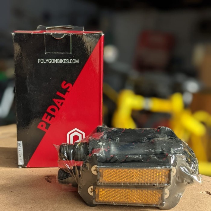 PEDAL SEPEDA MTB HITAM POLYGON AS BESAR