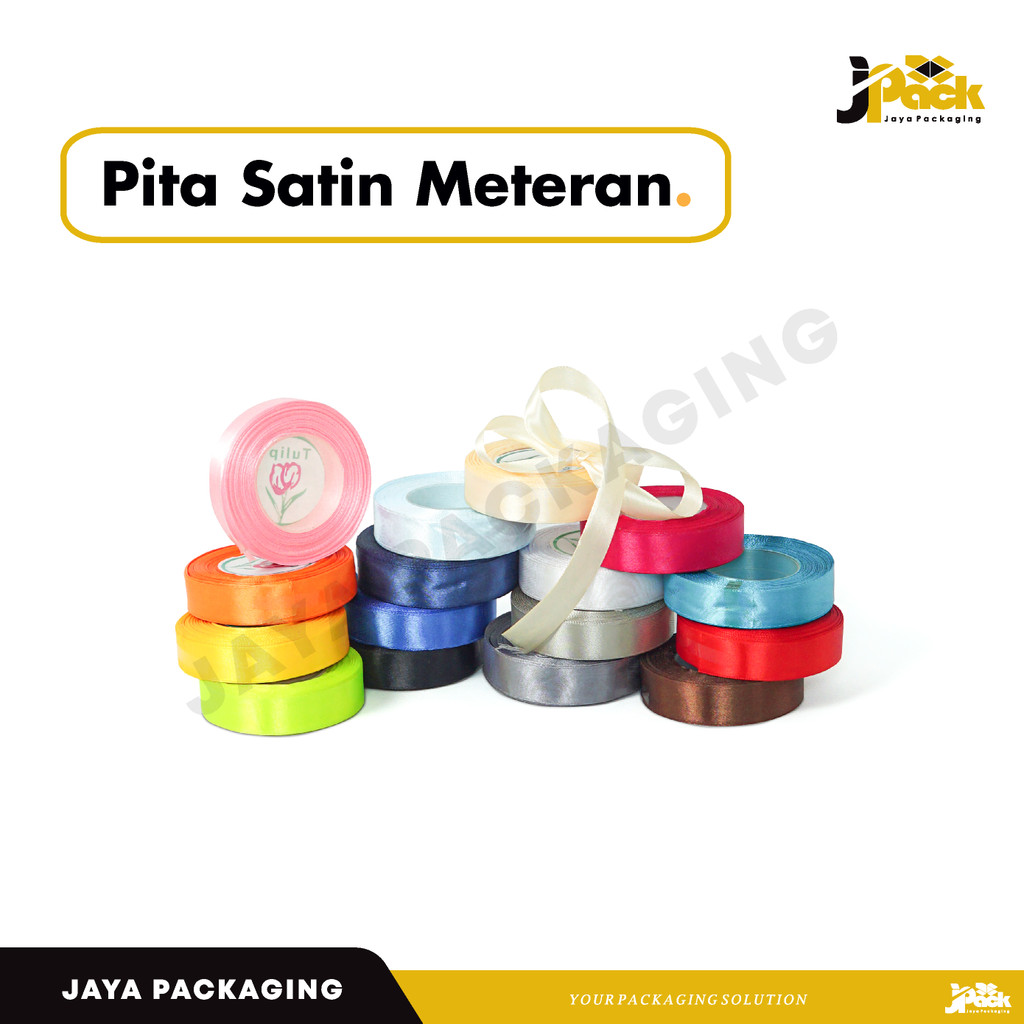 

Pita Satin ( 0,75" / 2 cm ) Meteran pita/pitakado/pitasatin/hampers