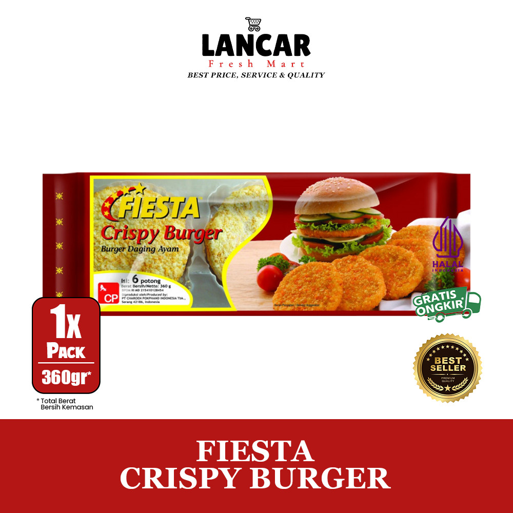 

FIESTA CRISPY BURGER 360GR