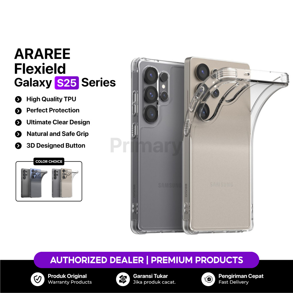Case Samsung Galaxy S25 ULTRA PLUS ARAREE Flexield Clear Transparent Anti Shock TPU Protective