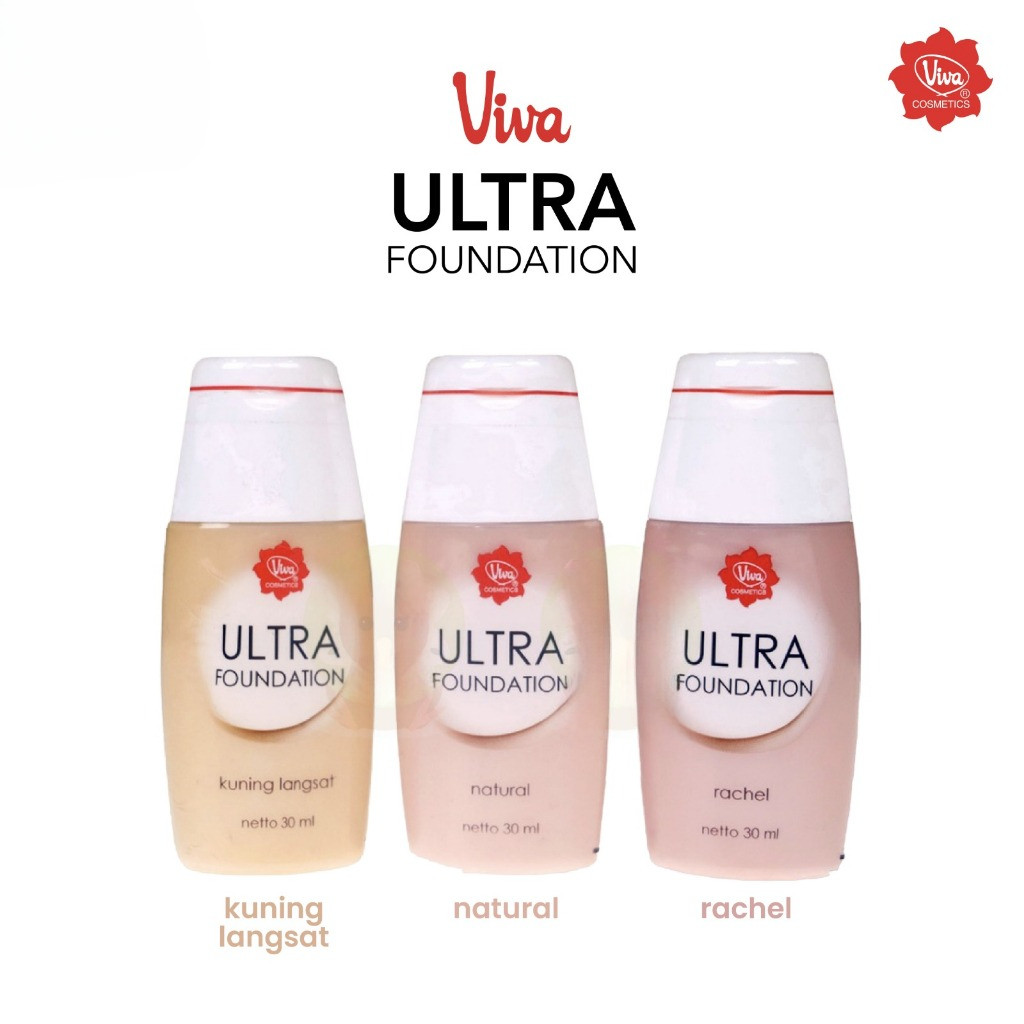VIVA ULTRA FOUNDATION - ALAS BEDAK VIVA ULTRA -  NATURAL -  K LANGSAT - RACHEL