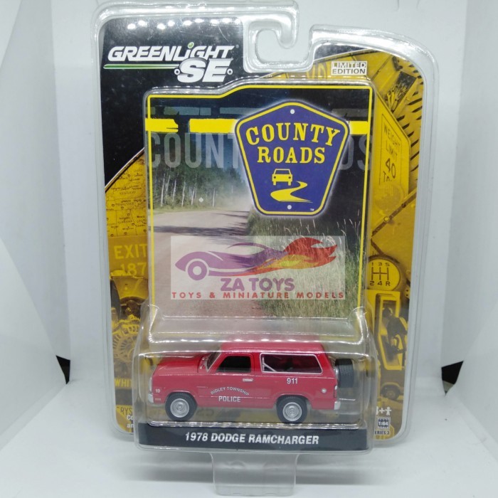 Pee99 Diecast Dodge Ramcharger 1976 Ridley Township Police by Greenlight SE Country Road Series