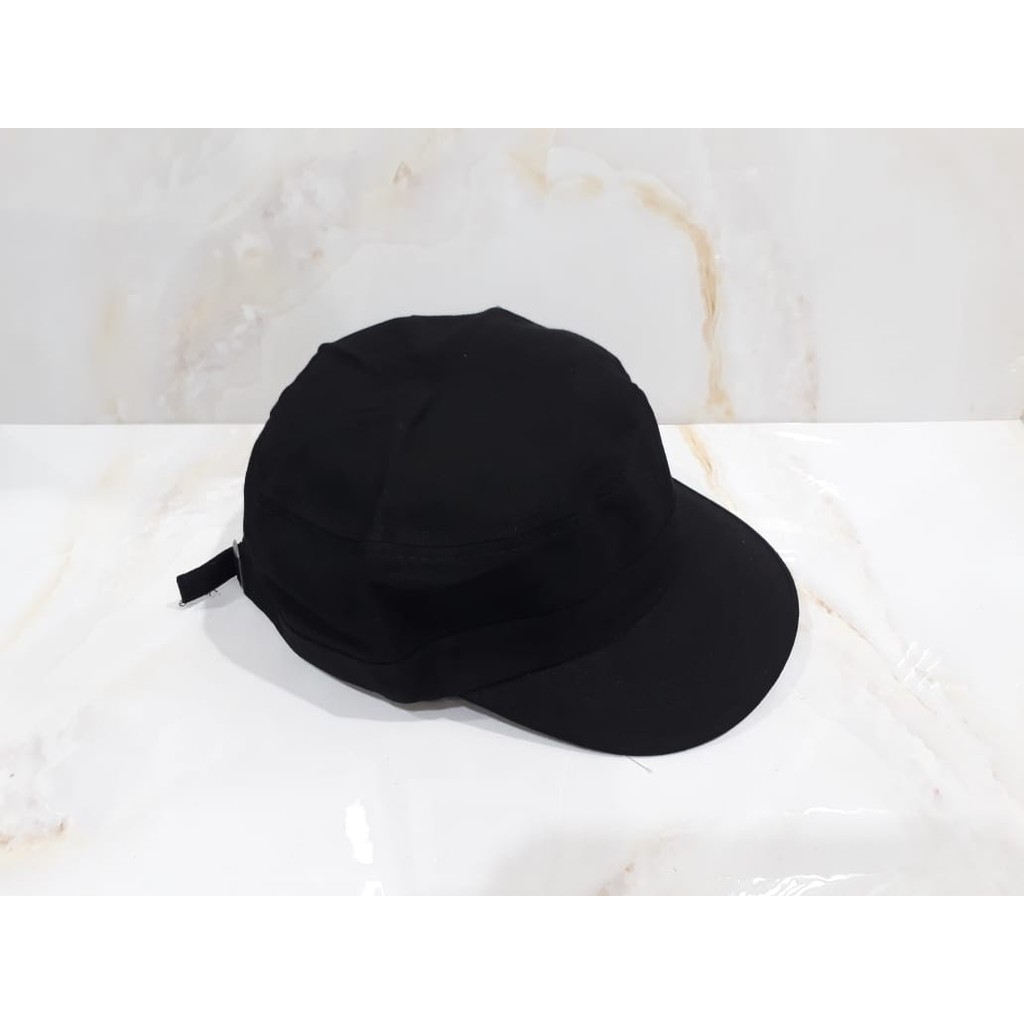 TOPI KOMANDO PRIA / TOPI MILITER POLRI ORIGINAL SATPAM LIDAH PENDEK POL PP MILITARY COMANDO CAP