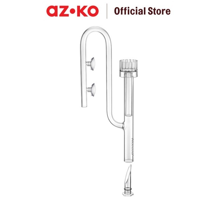AZKO Fishland 20 cm Pipa Lily Aquarium Dengan Bracket Pipa Lily Akuarium Set Pipa Lily Dengan Bracke