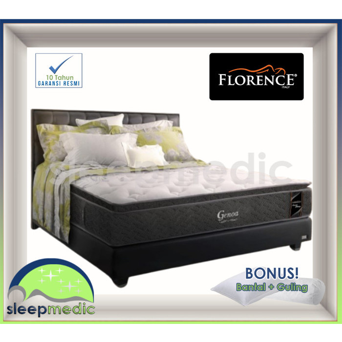 FLORENCE SpringBed GENOA ( KASUR / SET ) 160 180 200 100 120 - Hanya KASUR, 100x200