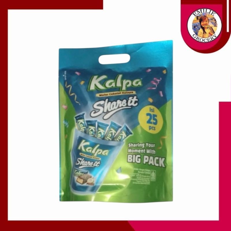 

Kalpa Share It Wafer Coklat Cokelat Kelapa Isi 25 Pcs