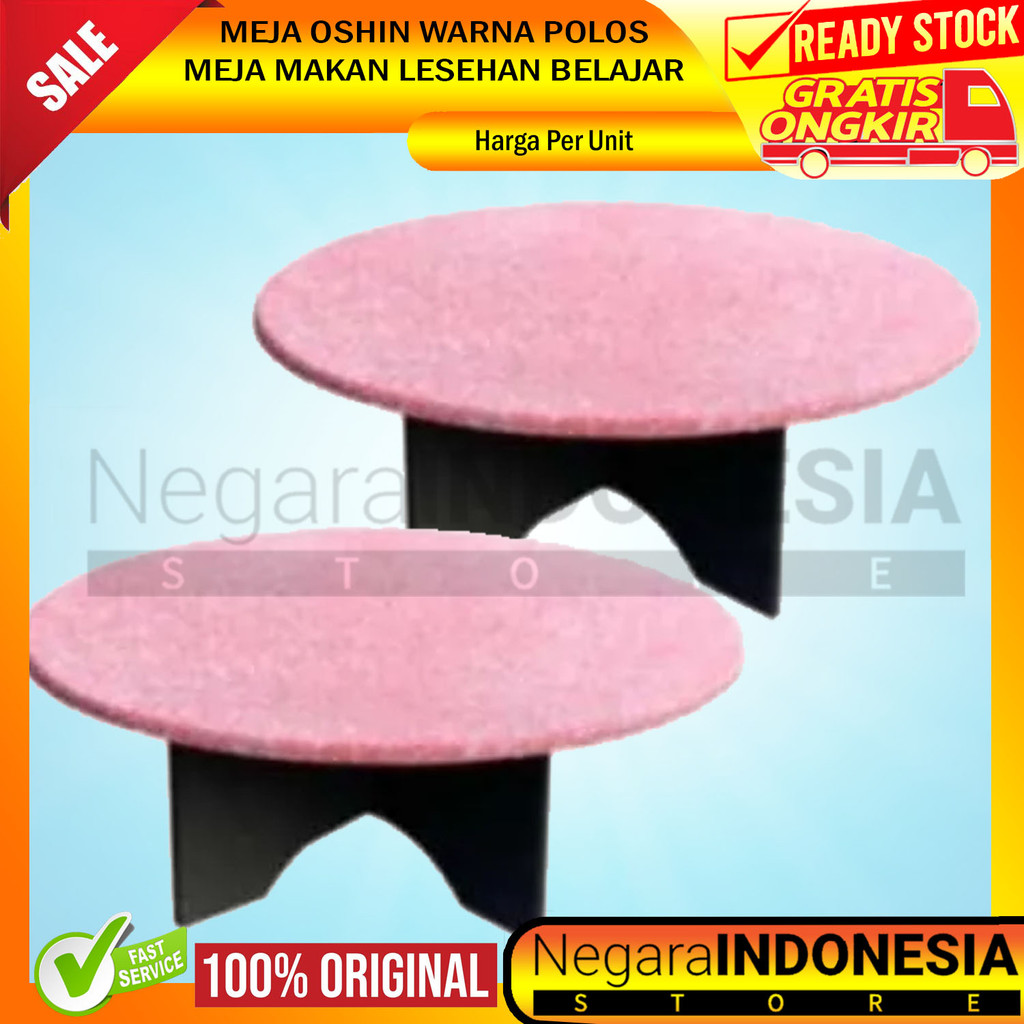Table Osin Meja Oshin Makan Anak Tamu Rumah Warung Lesehan Resto  Bundar Lingkaran Bahan Plywood Kak